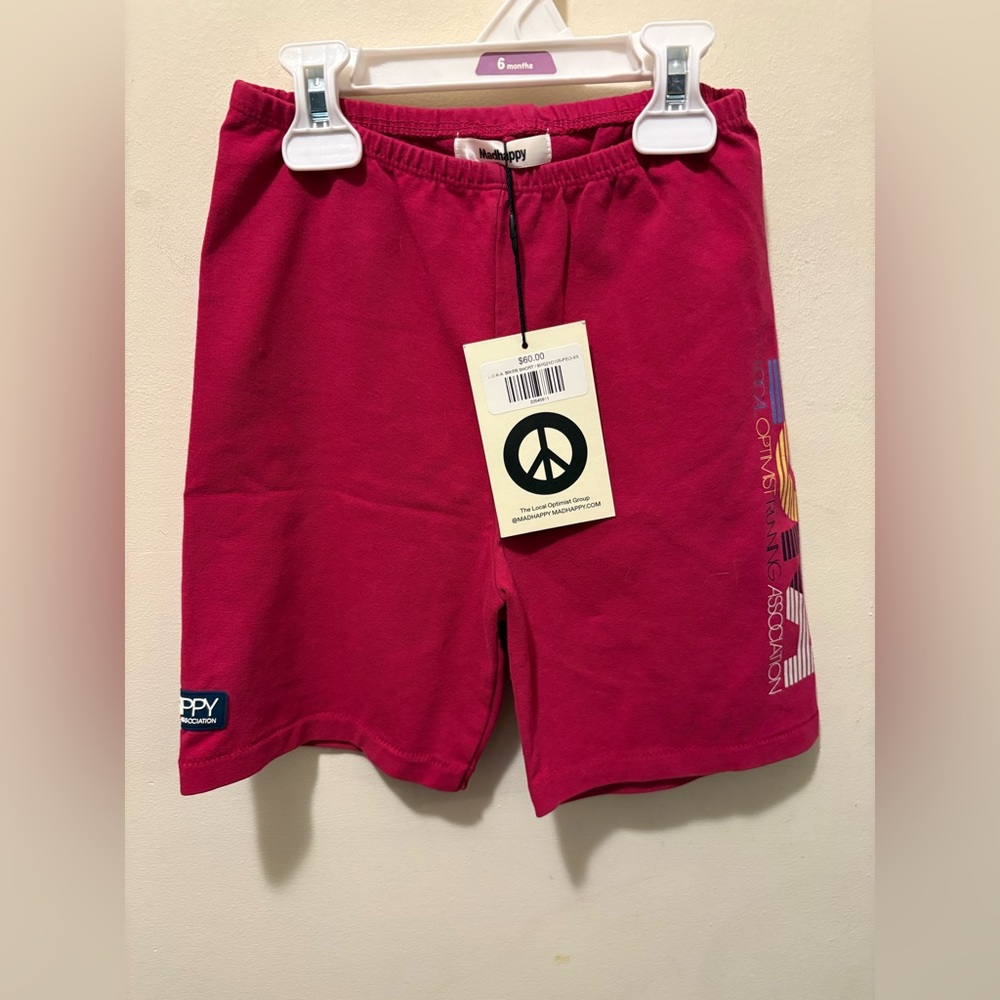 Madhappy NWT local optimist running association biker shorts XS‎